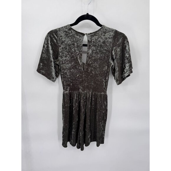 American Eagle Soft & Sexy Romper Womens XXS Green Velvet‎ Polyester Blend - Picture 6 of 8